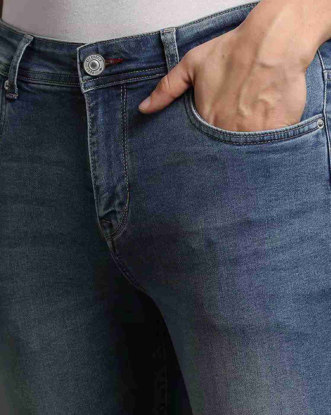 Lee Cooper | Men Mid-Wash Slim Fit Jeans|4