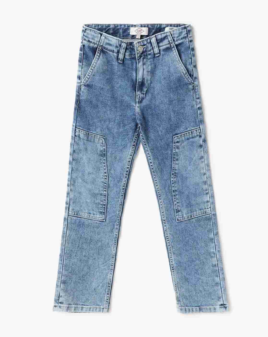 Lee Cooper | Girls Heavy-Wash Straight Fit Jeans|0