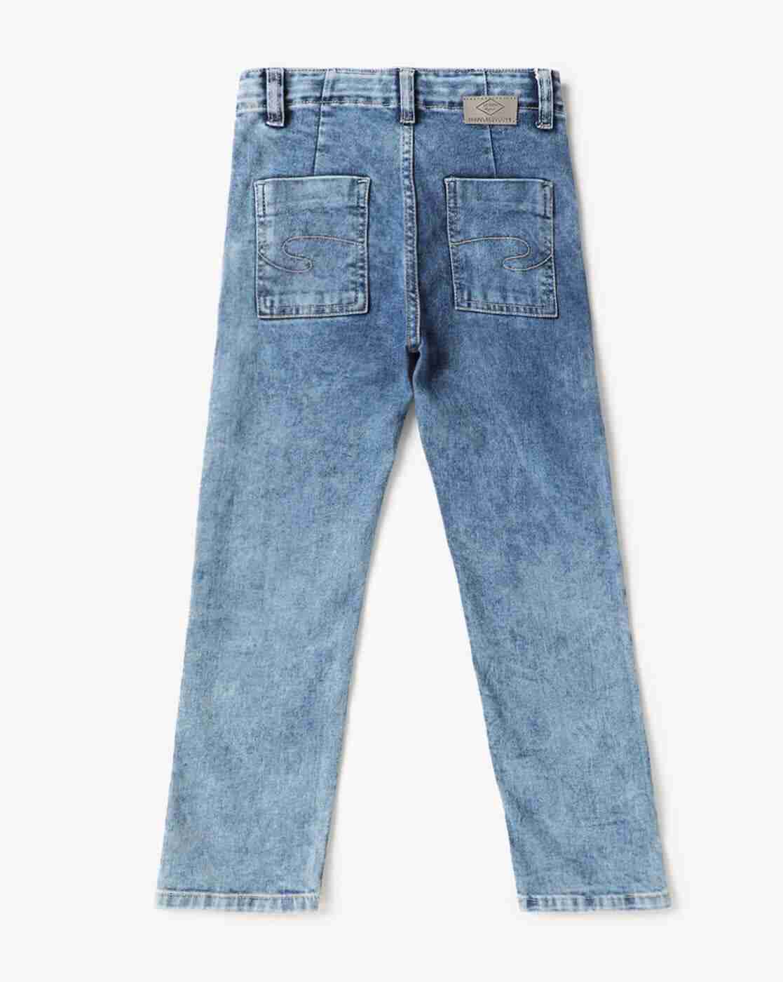 Lee Cooper | Girls Heavy-Wash Straight Fit Jeans|1