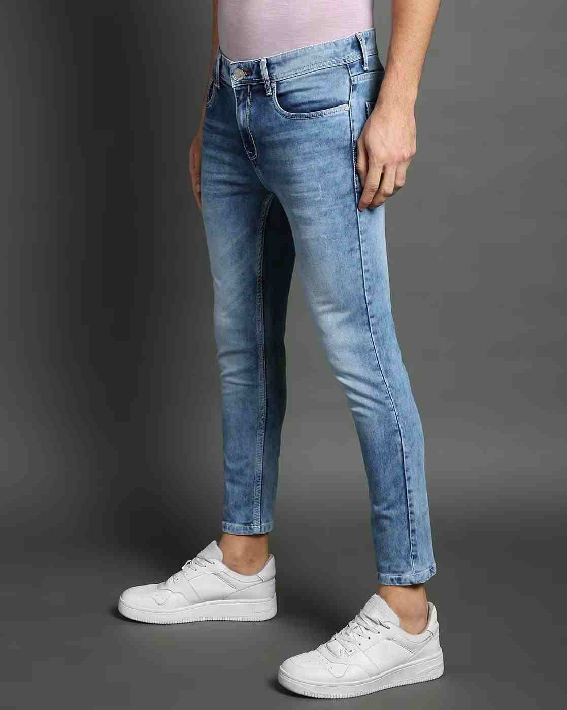 Lee Cooper | Men Heavily Washed Slim Fit Jeans|1