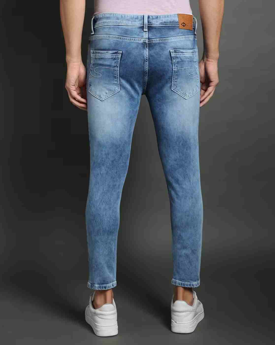 Lee Cooper | Men Heavily Washed Slim Fit Jeans|2