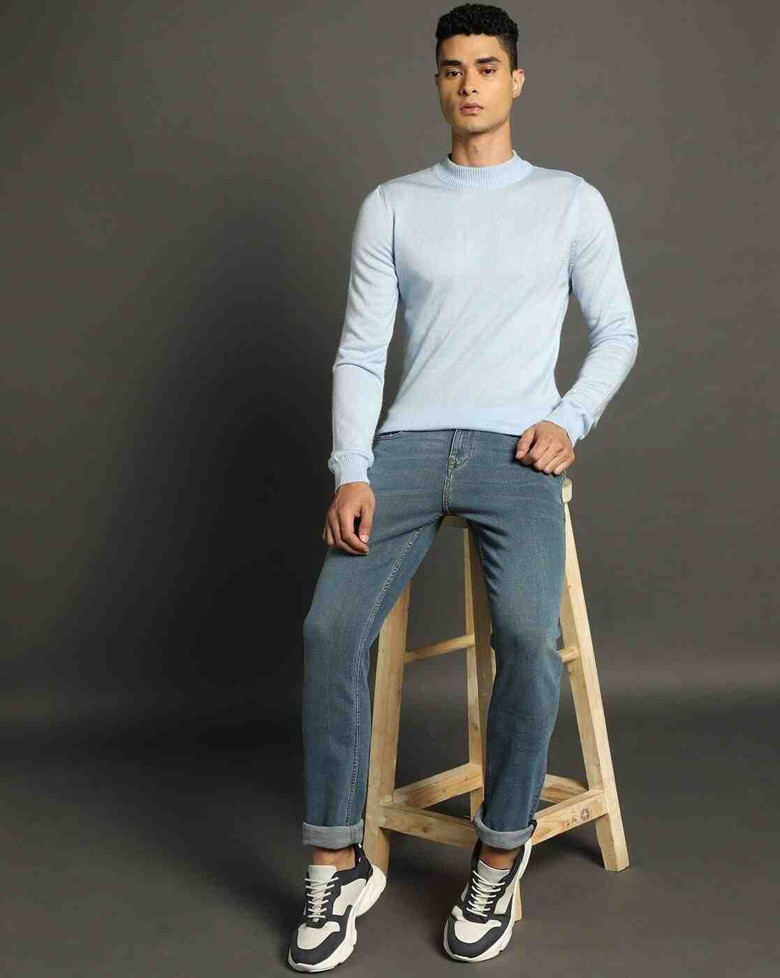 Lee Cooper | Men Lightly Washed Straight Fit Jeans|0
