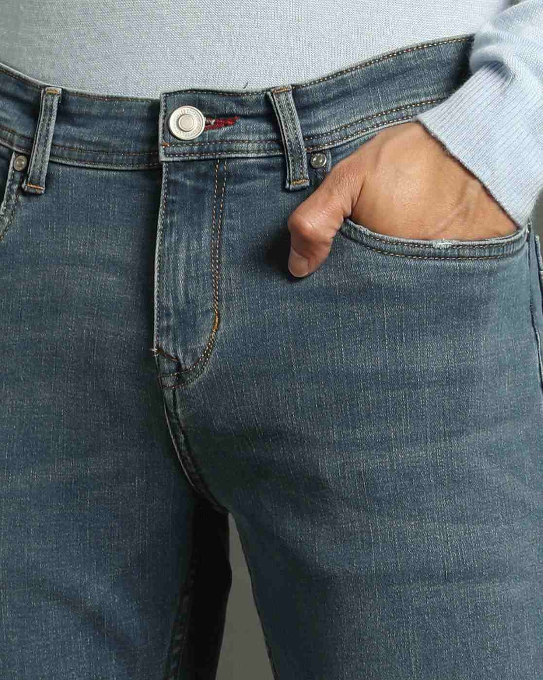 Lee Cooper | Men Lightly Washed Straight Fit Jeans|4