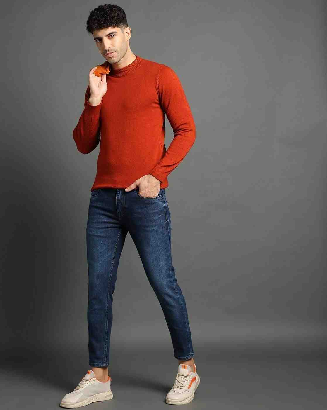 Lee Cooper | Men Lightly Washed Ankle-Length Slim Fit Jeans|0