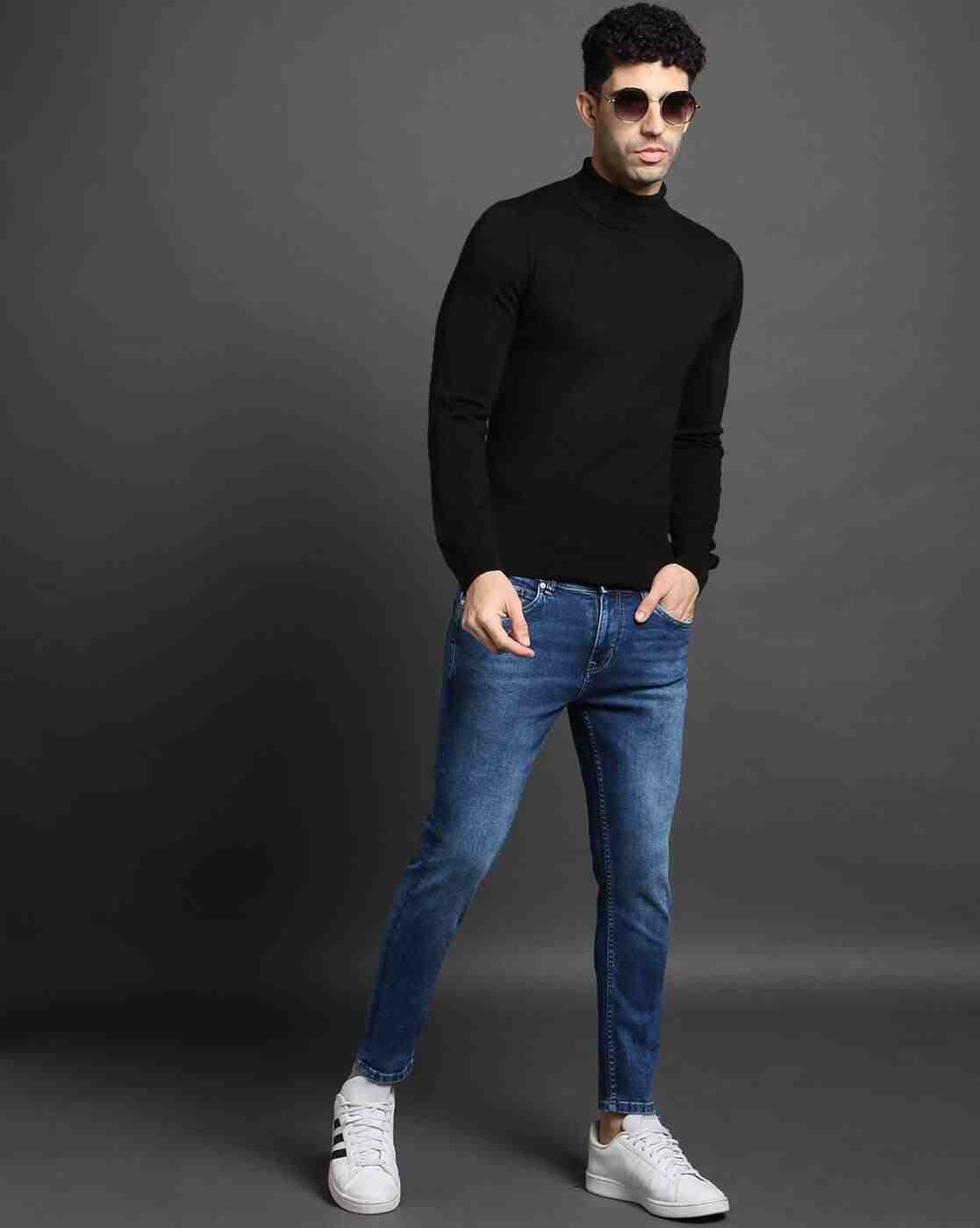 Lee Cooper | Men Lightly Washed Ankle-Length Slim Fit Jeans|0