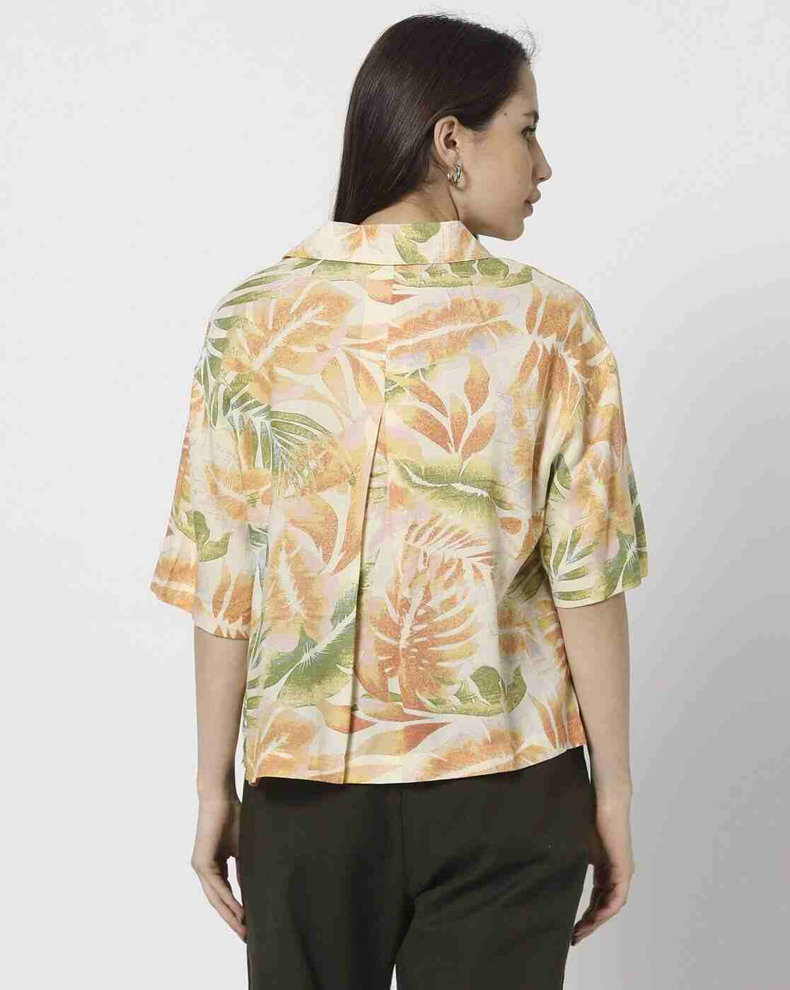 Lee Cooper | Women Tropical Print Regular Fit Shirt|2