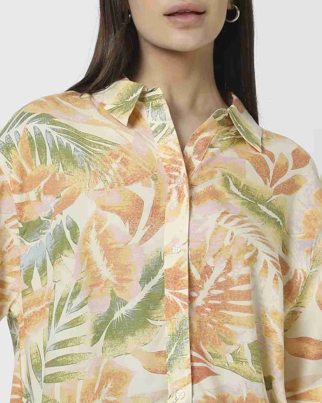 Lee Cooper | Women Tropical Print Regular Fit Shirt|3