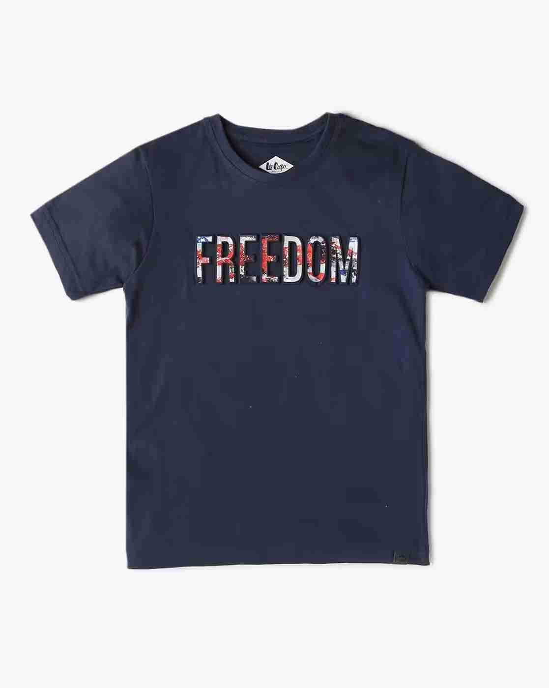 Lee Cooper | Boys Typographic Applique Regular Fit Crew-Neck T-Shirt|0