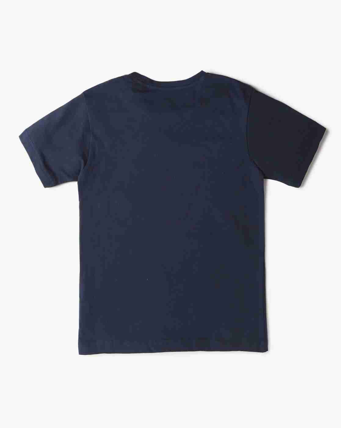 Lee Cooper | Boys Typographic Applique Regular Fit Crew-Neck T-Shirt|1