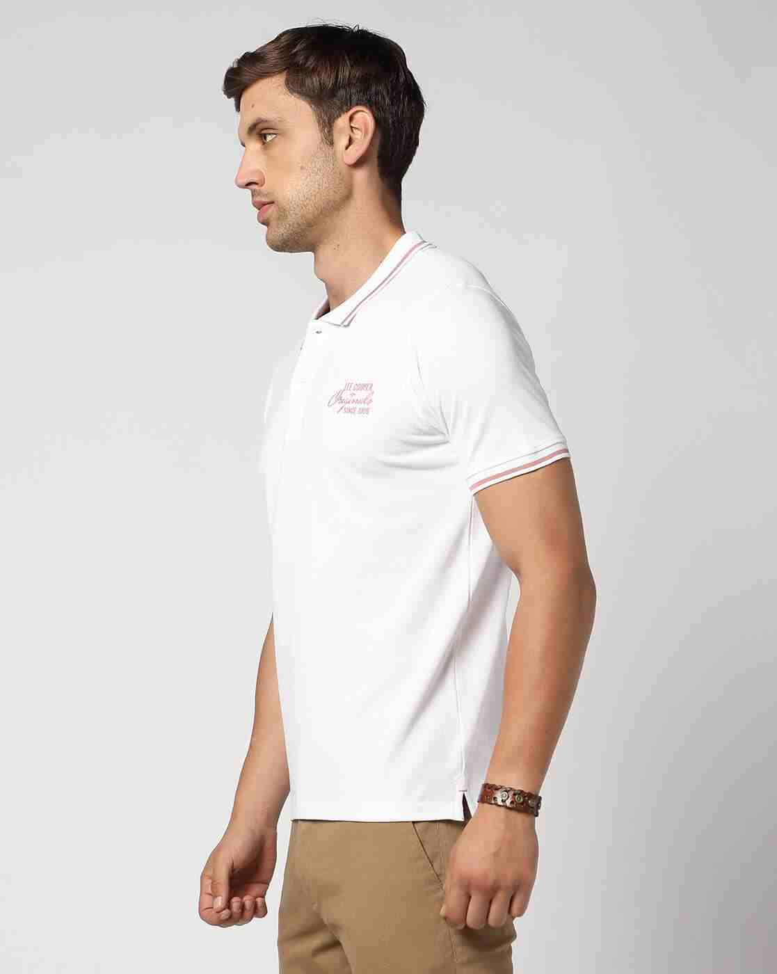 Lee Cooper | Men Regular fit Polo T-Shirt with Brand Print|1