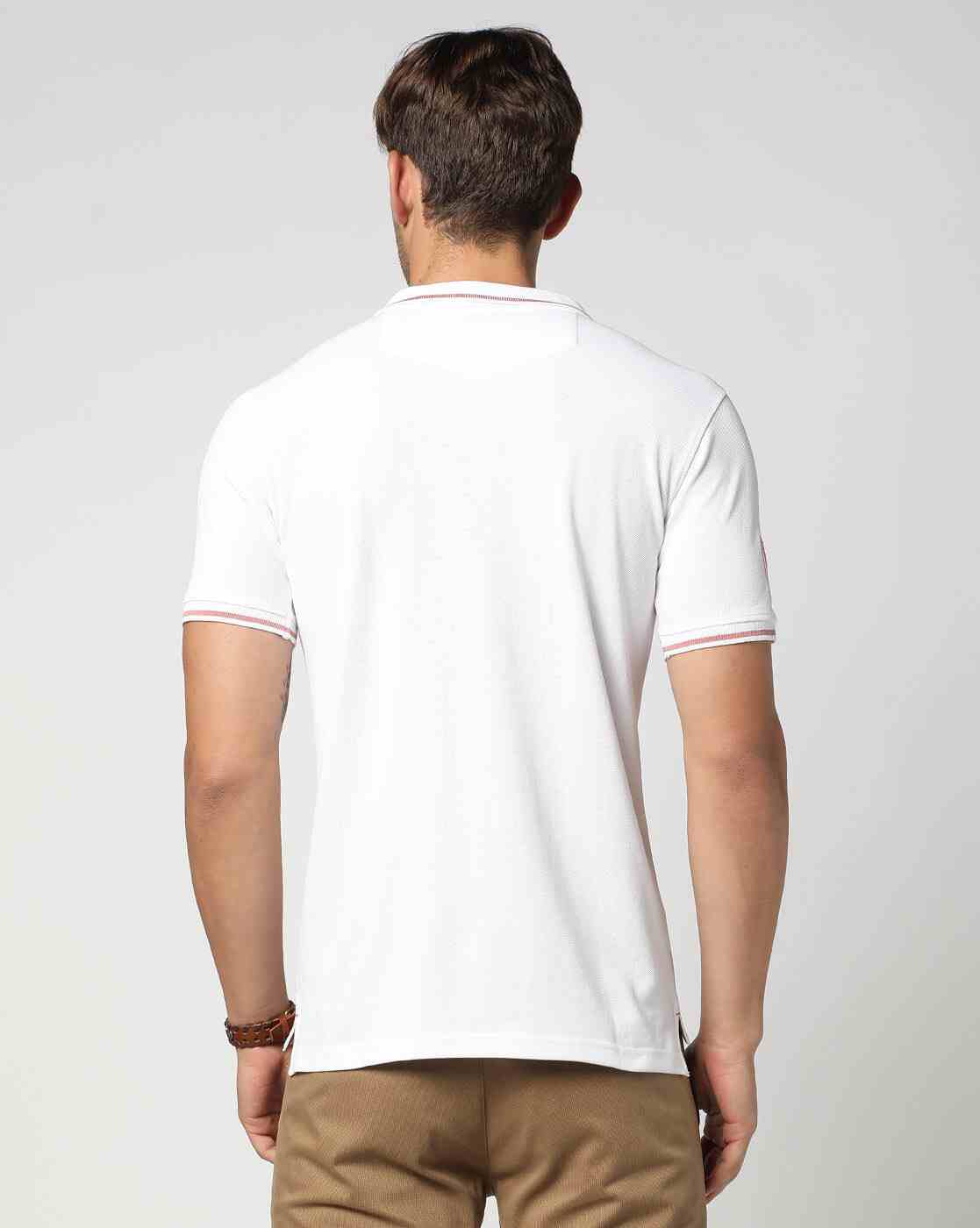 Lee Cooper | Men Regular fit Polo T-Shirt with Brand Print|2