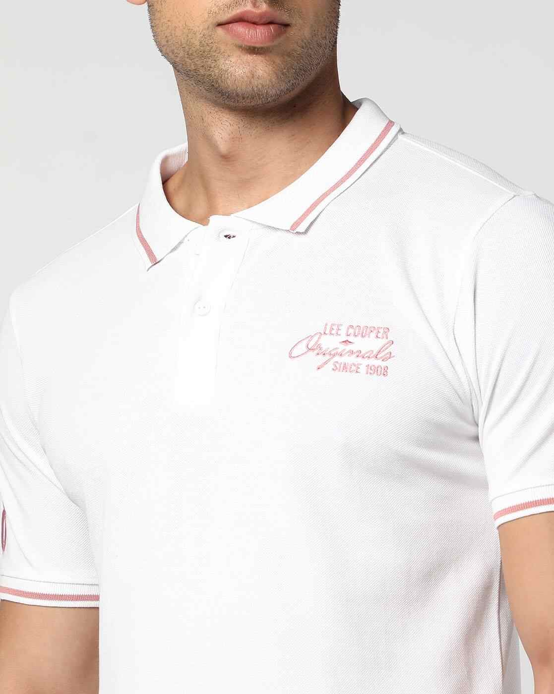 Lee Cooper | Men Regular fit Polo T-Shirt with Brand Print|3
