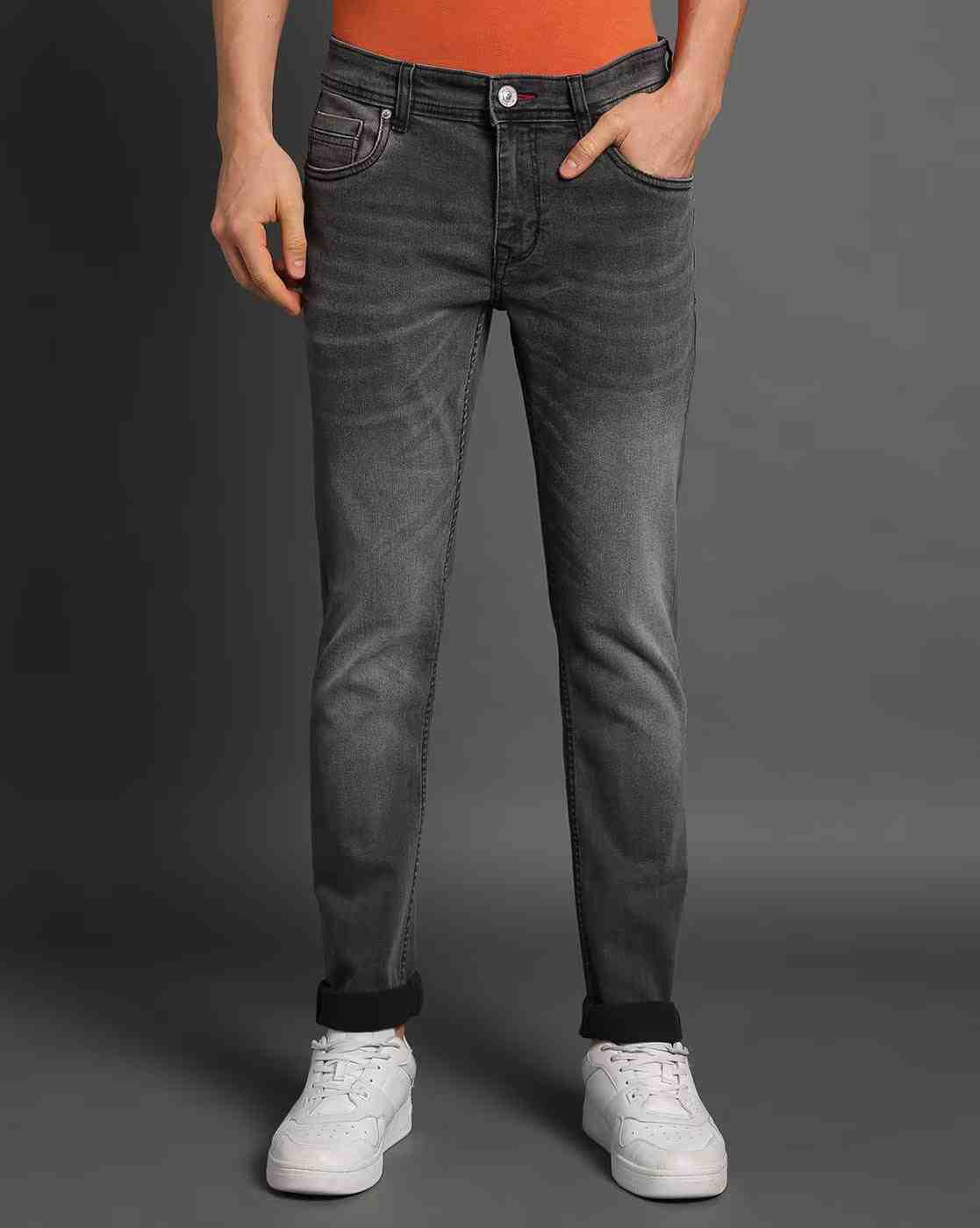 Lee Cooper | Men Heavily Washed Straight Fit Jeans|1
