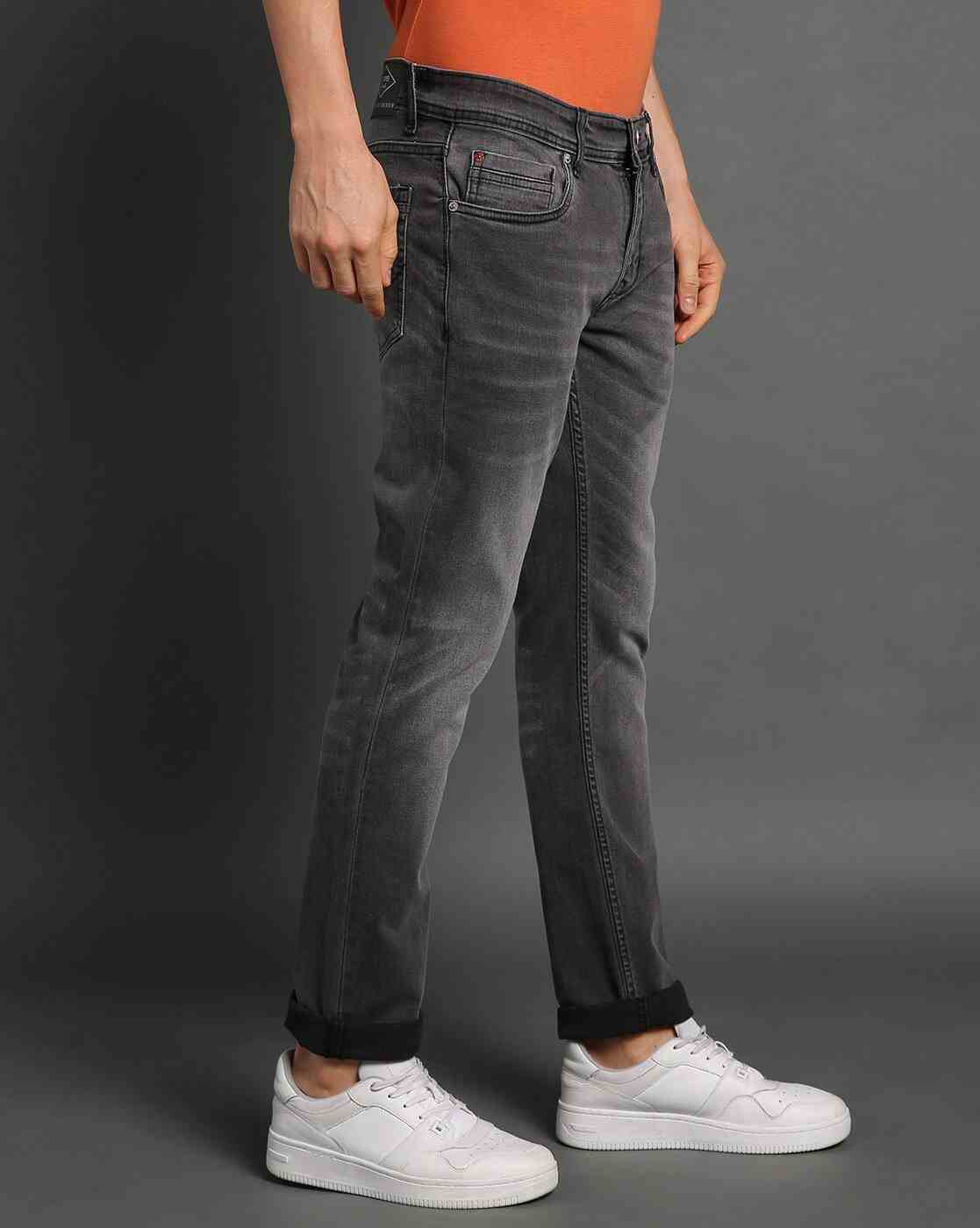 Lee Cooper | Men Heavily Washed Straight Fit Jeans|2