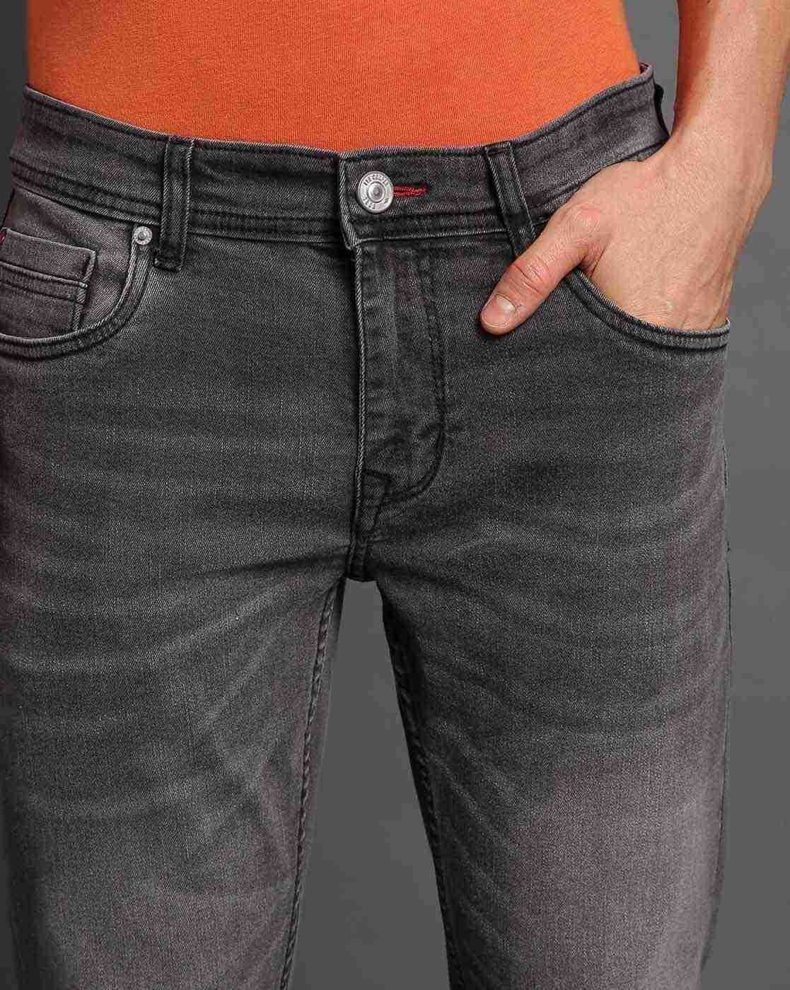 Lee Cooper | Men Heavily Washed Straight Fit Jeans|4