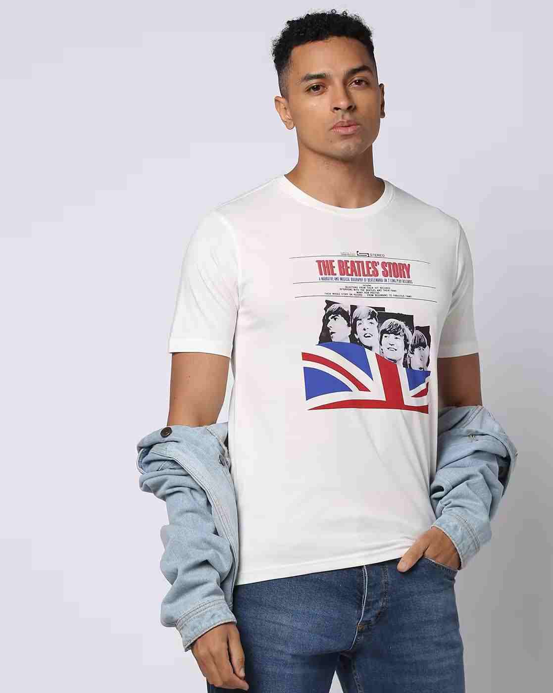 Lee Cooper | The Beatles - Men Beatles Print Regular Fit Crew-Neck T-Shirt|0