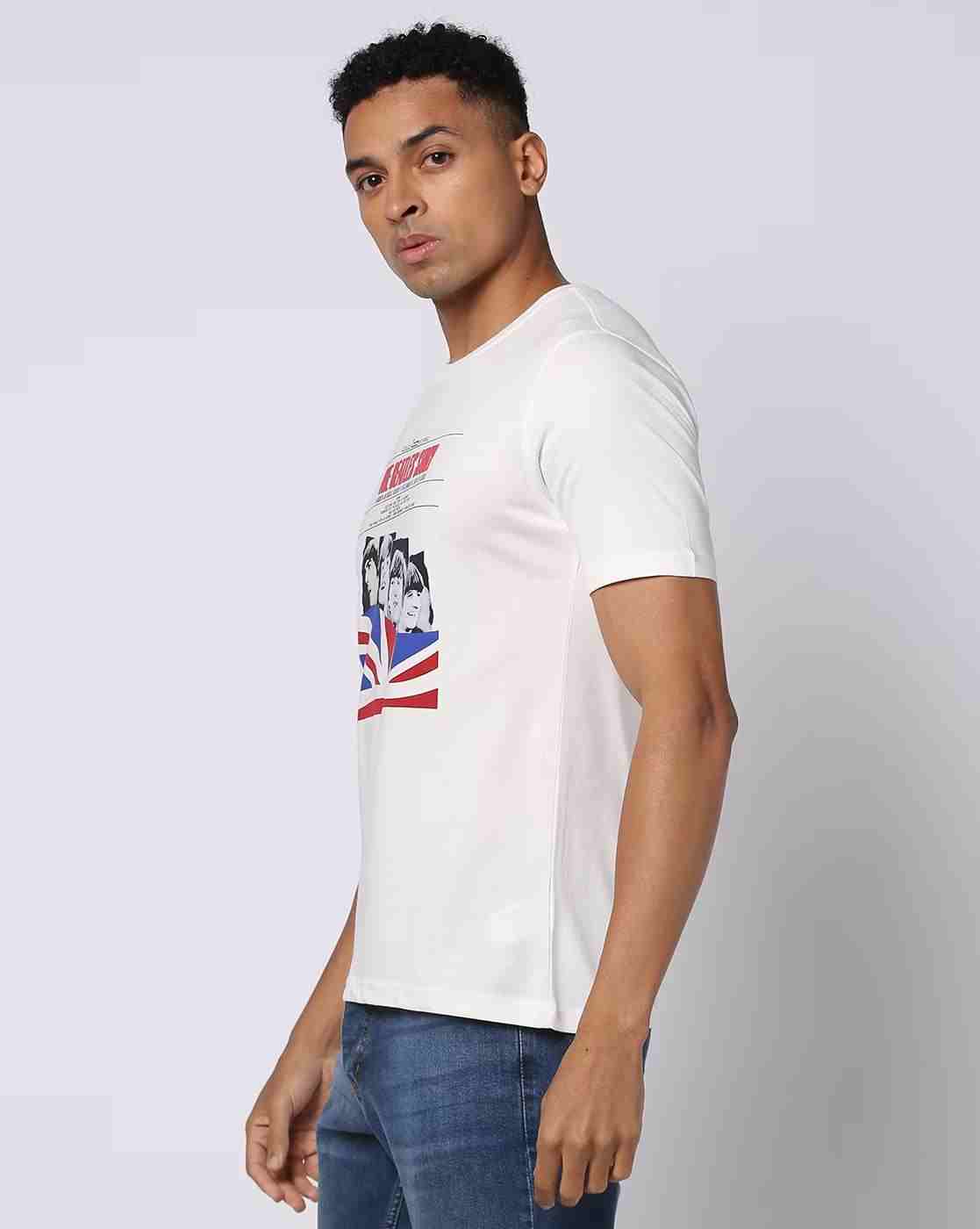Lee Cooper | The Beatles - Men Beatles Print Regular Fit Crew-Neck T-Shirt|1