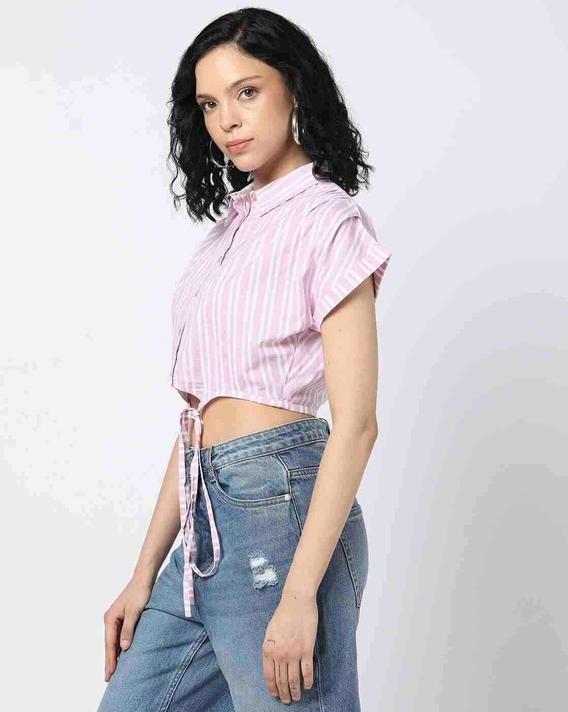 Lee Cooper | Women Striped Shirt with Tie-Up|1