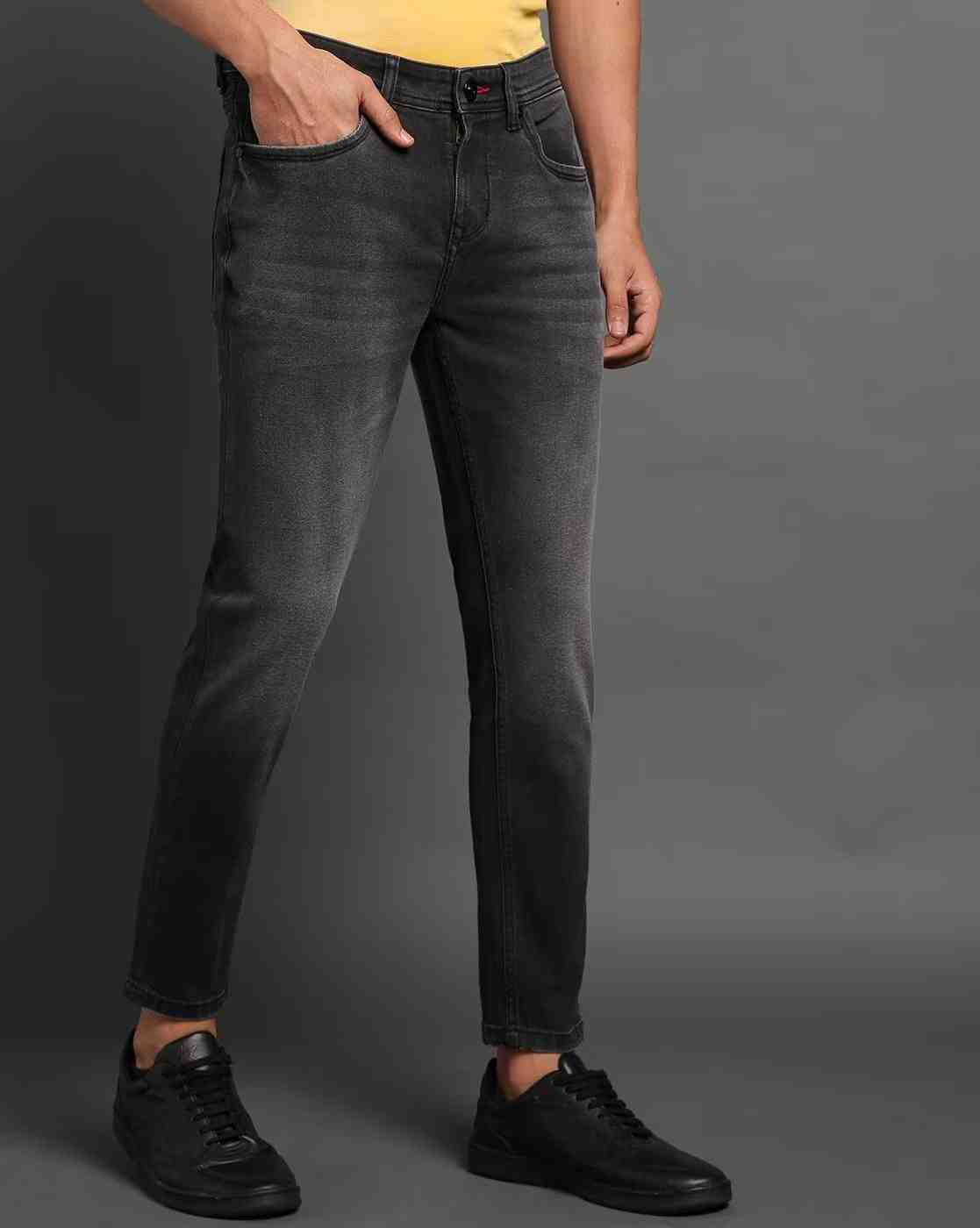 Lee Cooper | Men Lightly Washed Ankle-Length Skinny Fit Jeans|1
