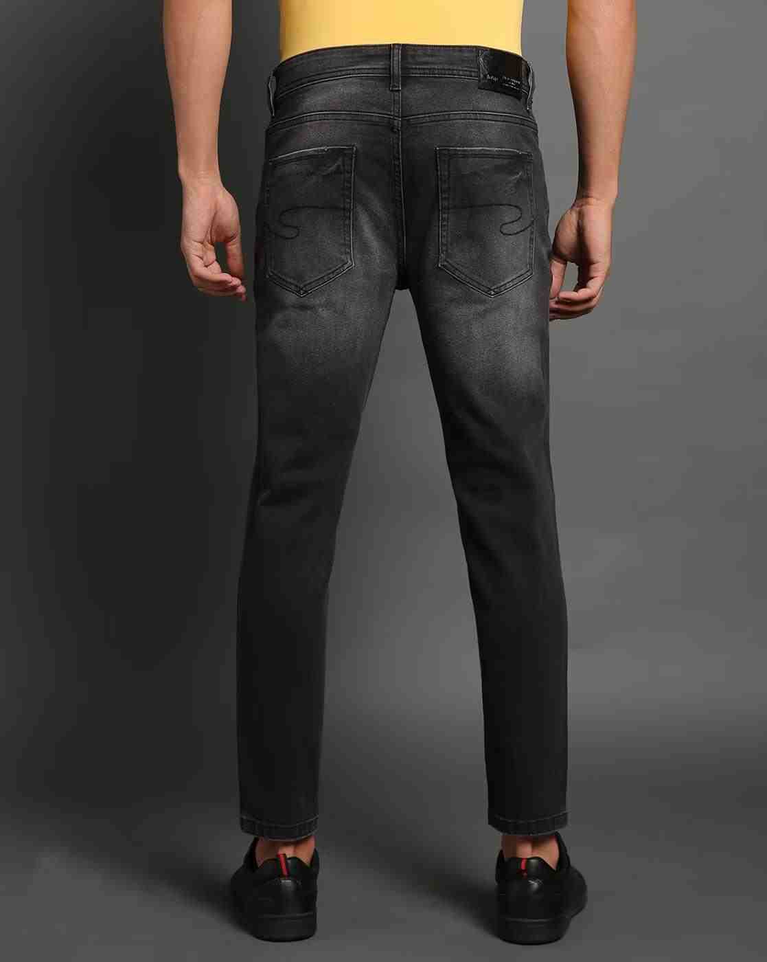 Lee Cooper | Men Lightly Washed Ankle-Length Skinny Fit Jeans|3