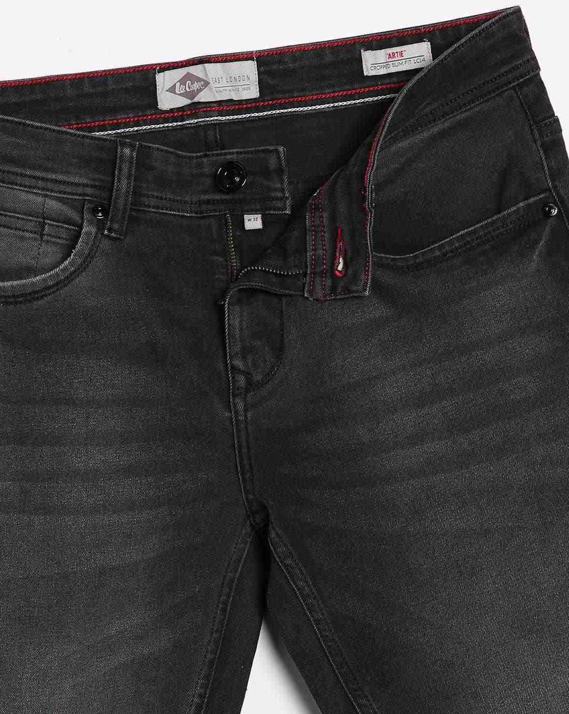 Lee Cooper | Men Lightly Washed Ankle-Length Skinny Fit Jeans|5