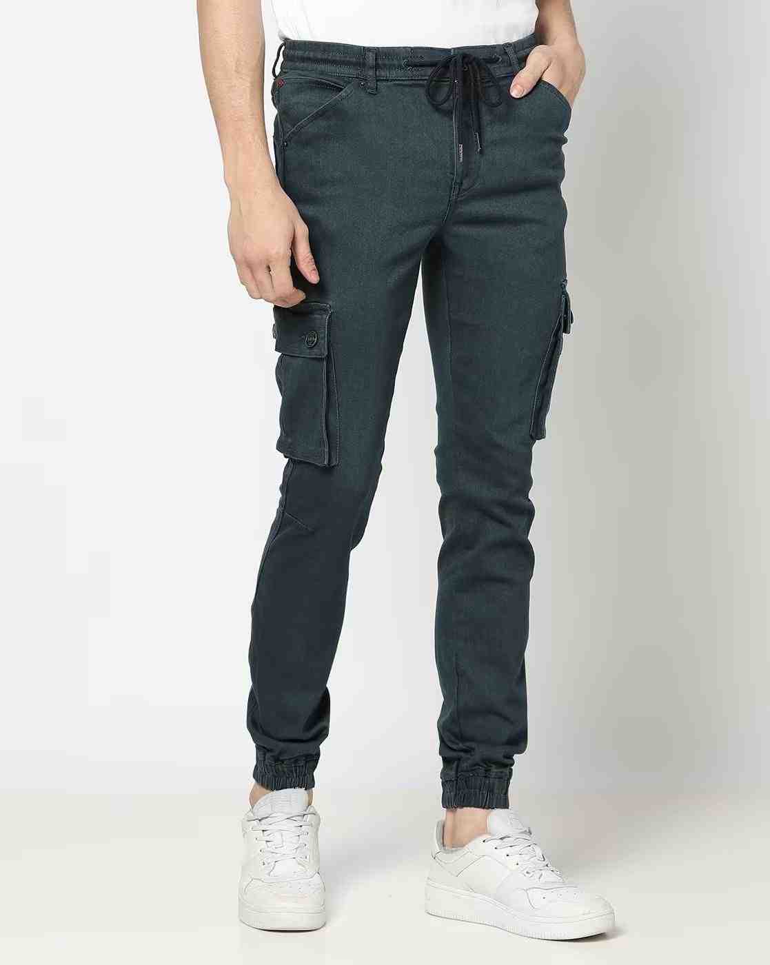 Lee Cooper | Men Slim Fit Flat-Front Cargo Joggers|0