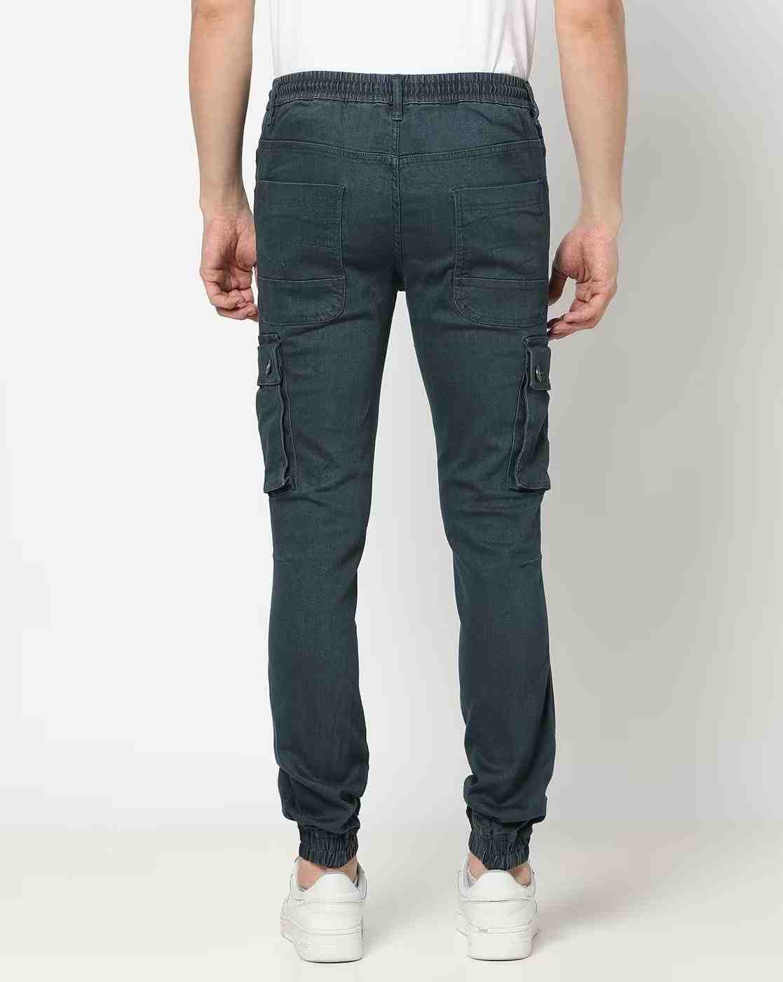 Lee Cooper | Men Slim Fit Flat-Front Cargo Joggers|2