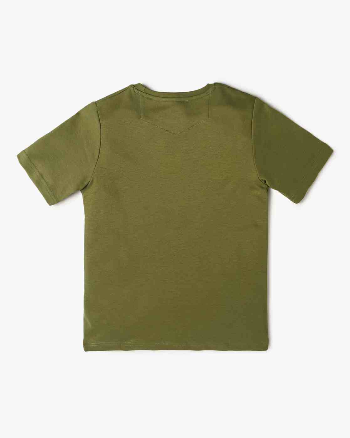 Lee Cooper | Boys Brand Print Regular Fit Crew-Neck T-Shirt|1