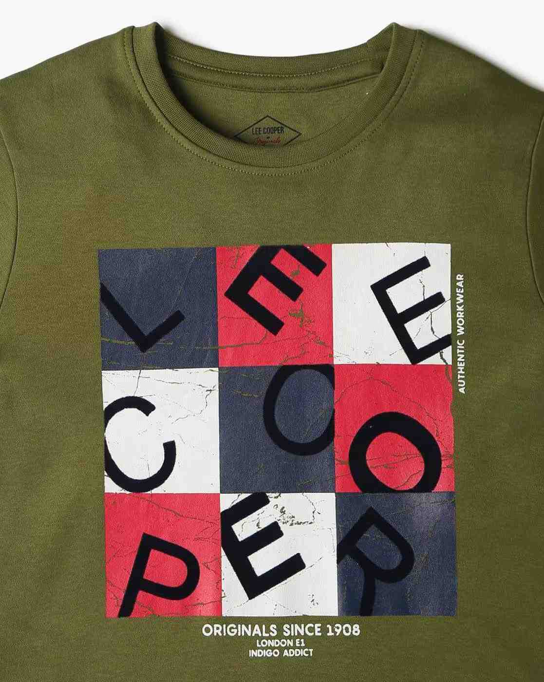 Lee Cooper | Boys Brand Print Regular Fit Crew-Neck T-Shirt|2