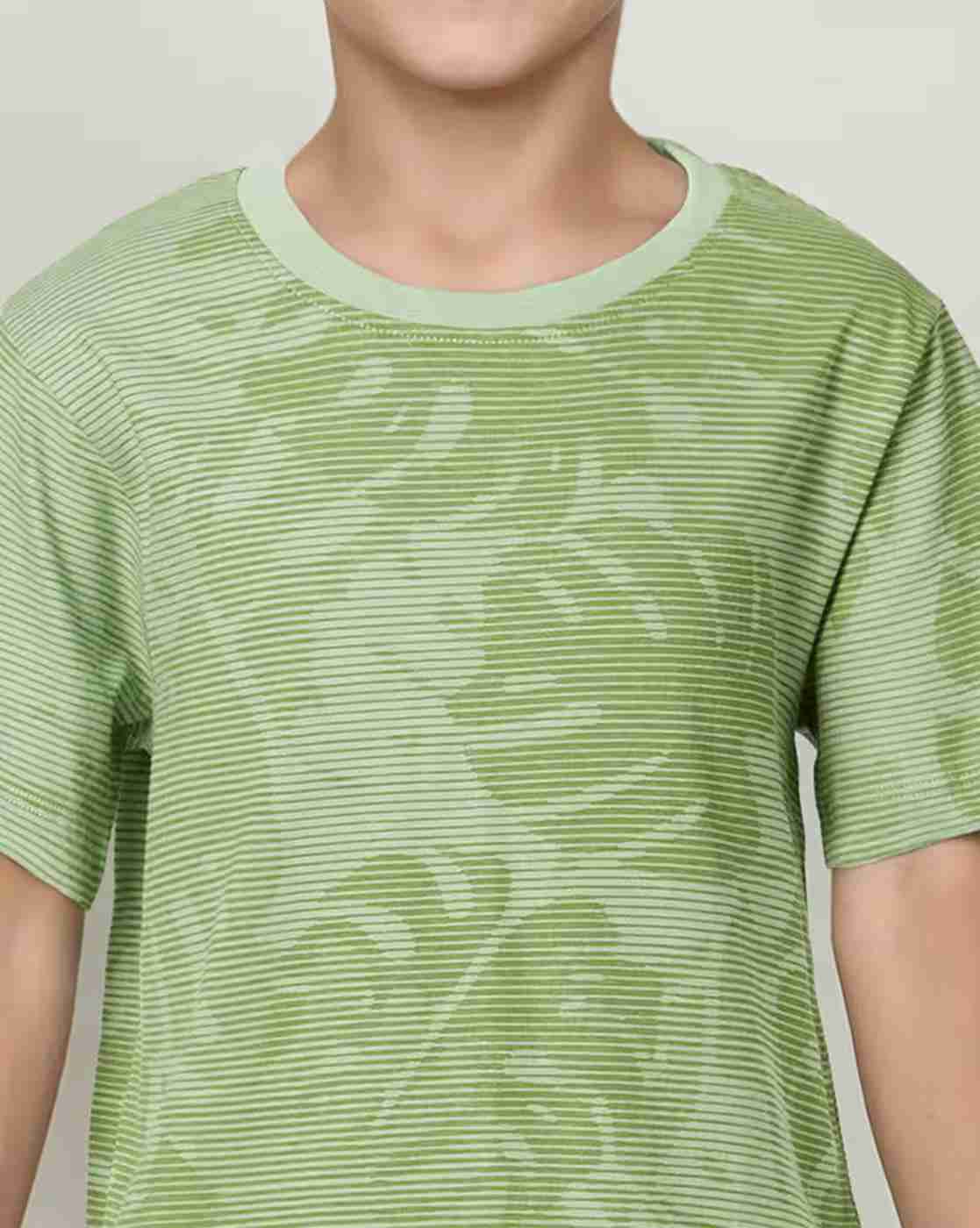 Lee Cooper | Boys Leaf Print Relaxed Fit Crew-Neck T-Shirt|2