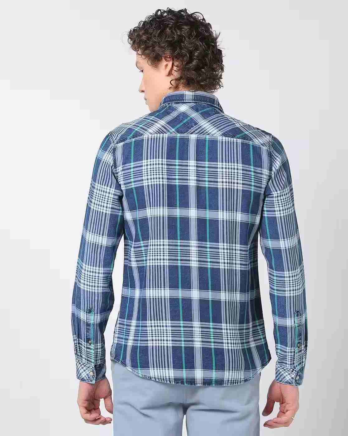 Lee Cooper | Men Checked Regular Fit Shirt|2