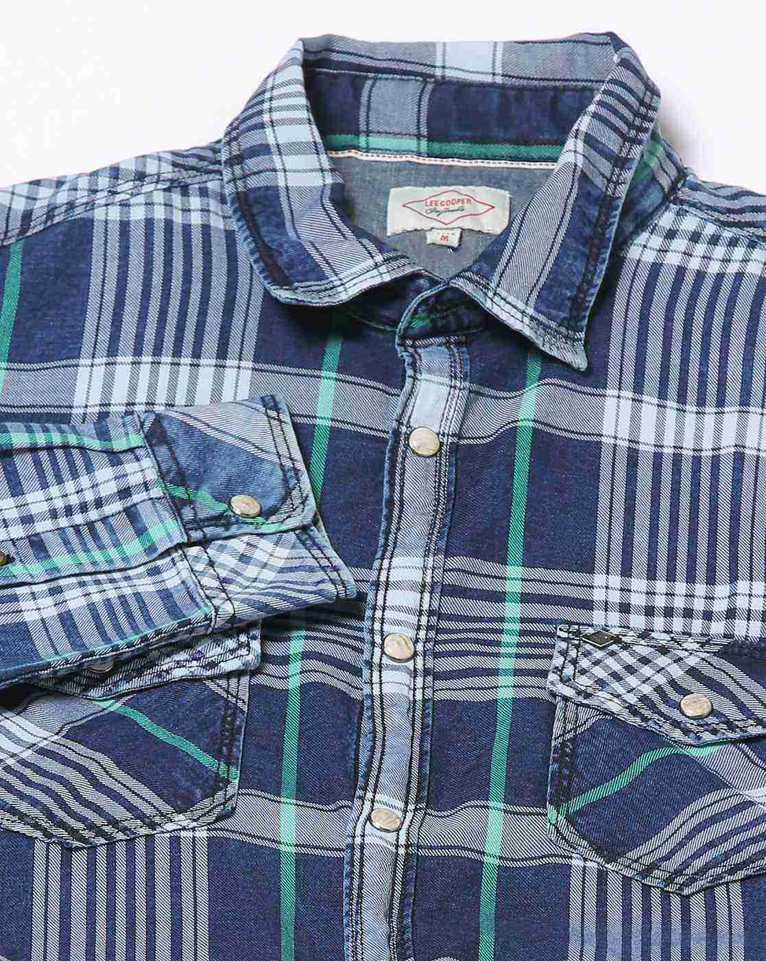 Lee Cooper | Men Checked Regular Fit Shirt|4