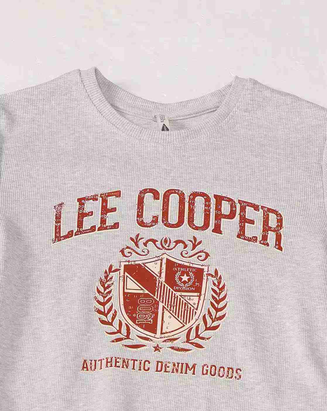 Lee Cooper | Women Logo Print Regular Fit Crew-Neck T-Shirt|5