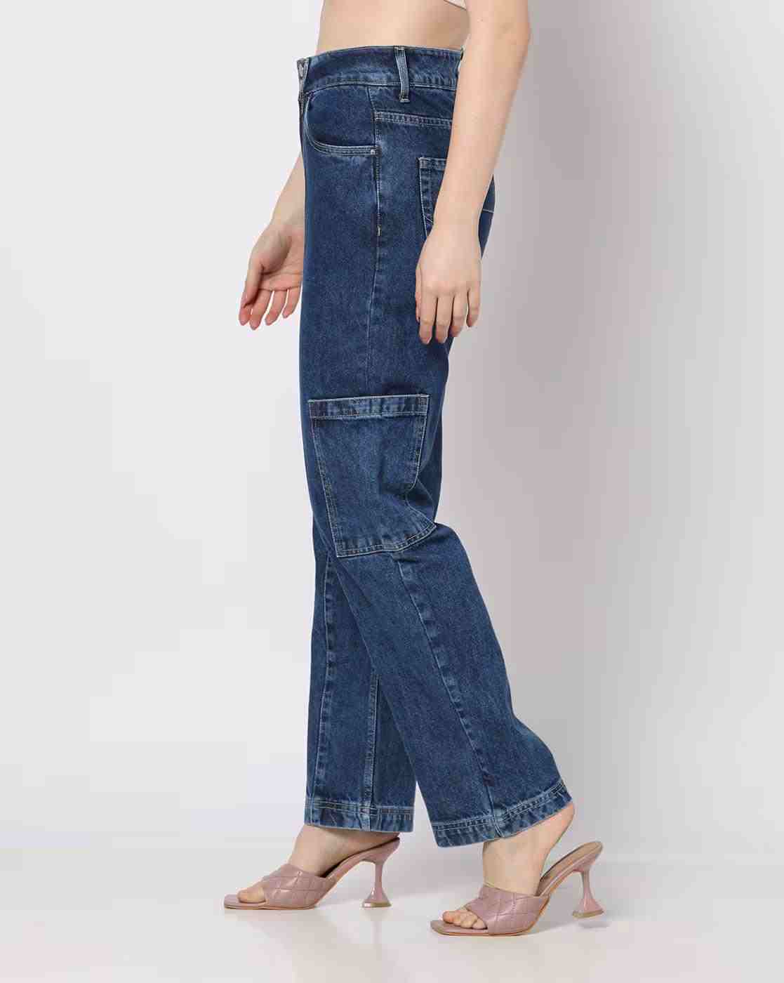 Lee Cooper | Women High Rise Straight Loose Fit Jeans|1