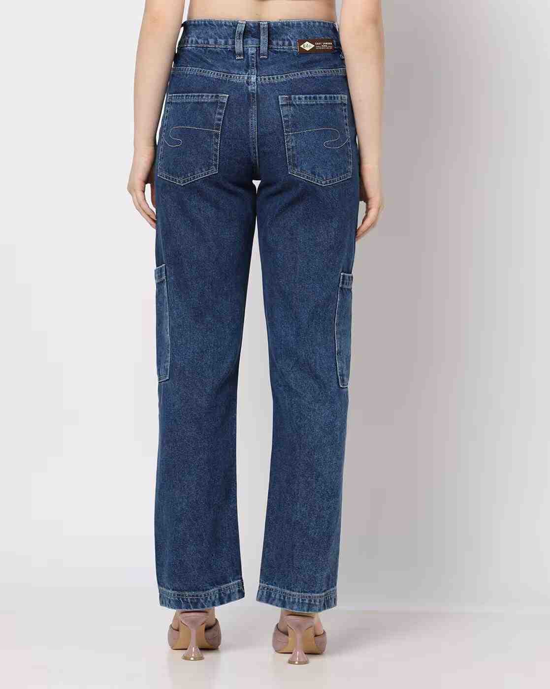 Lee Cooper | Women High Rise Straight Loose Fit Jeans|2