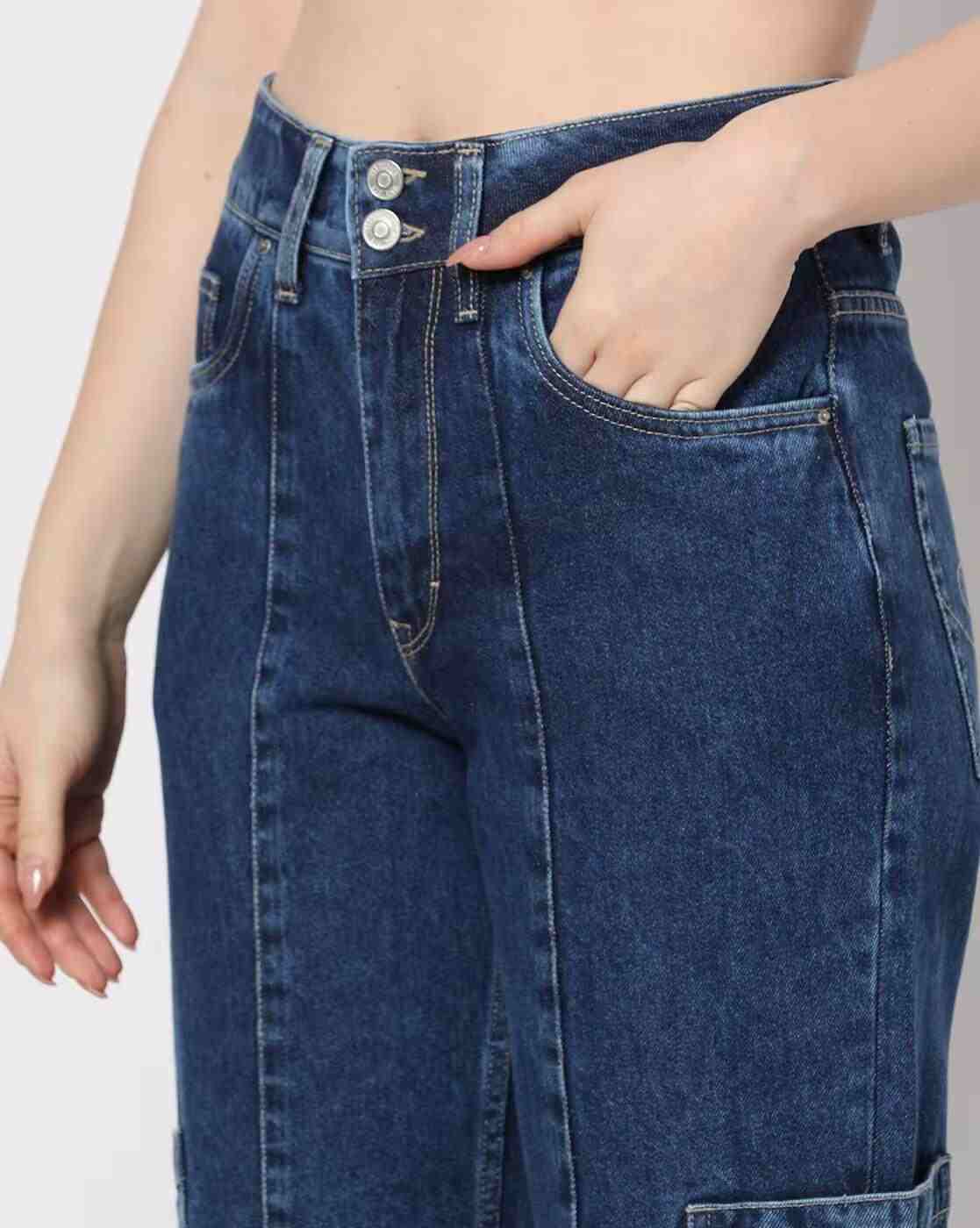 Lee Cooper | Women High Rise Straight Loose Fit Jeans|3