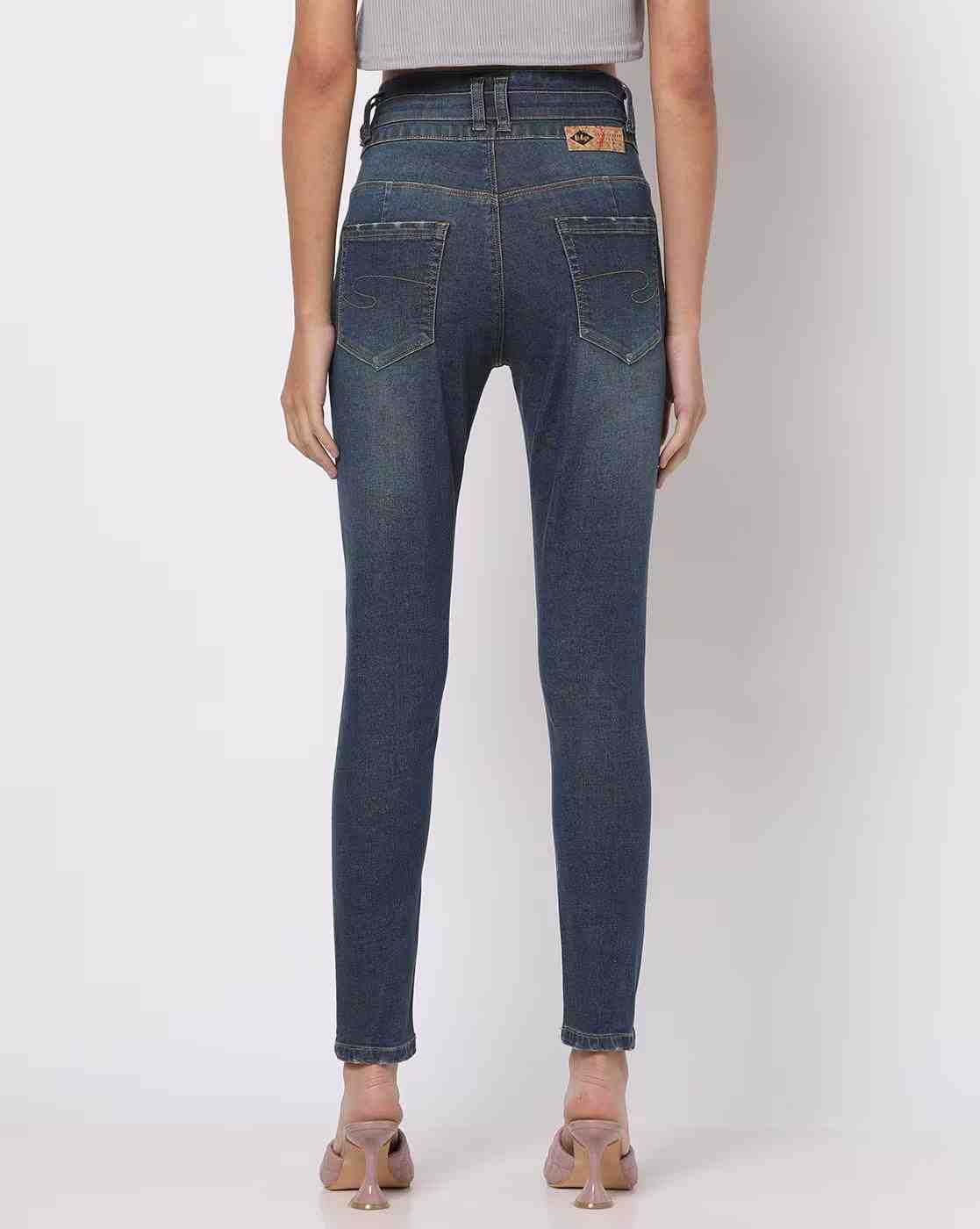 Lee Cooper | Women Light-Wash Slim Fit Jeans|2