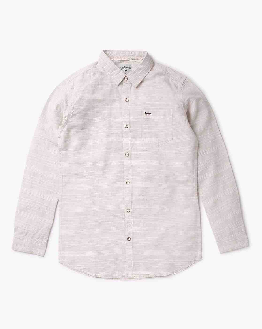 Lee Cooper | Self-Stripe Slim Fit Shirt|1