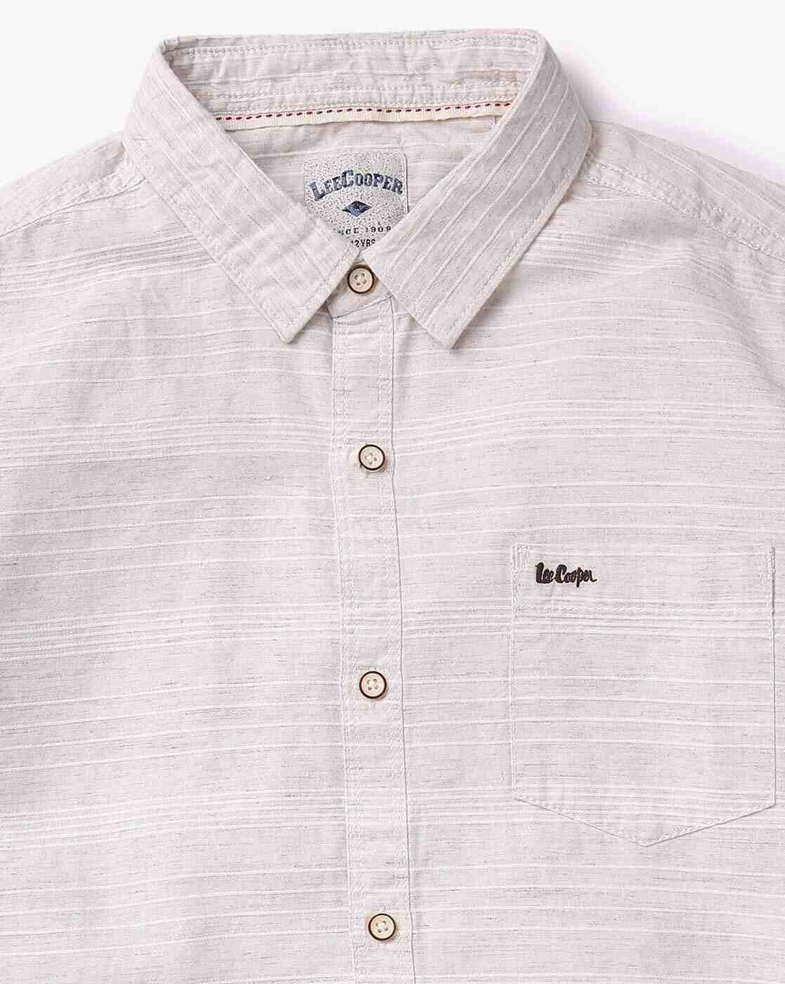 Lee Cooper | Self-Stripe Slim Fit Shirt|3
