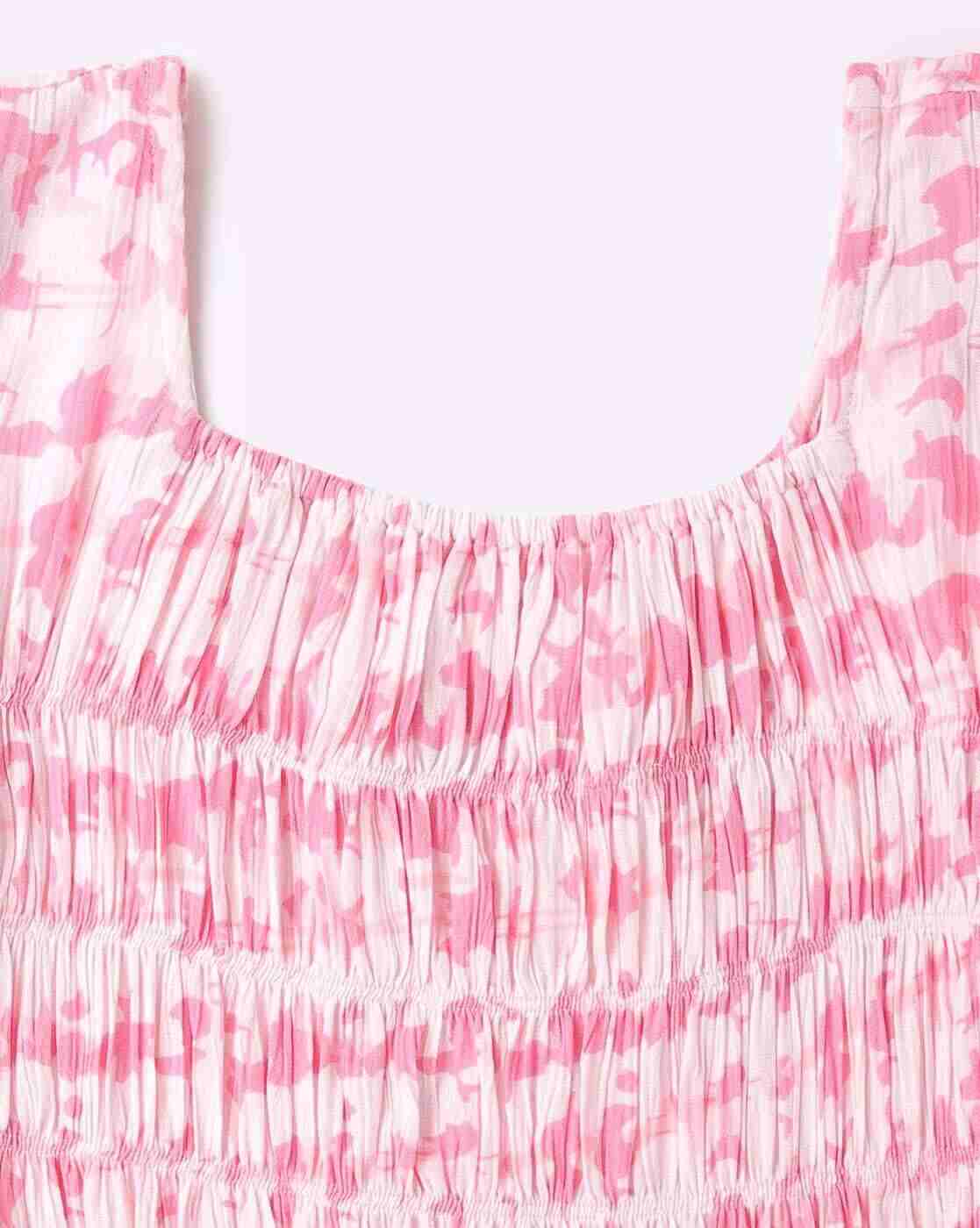 Lee Cooper | Printed Slim Fit Ruched Top|2
