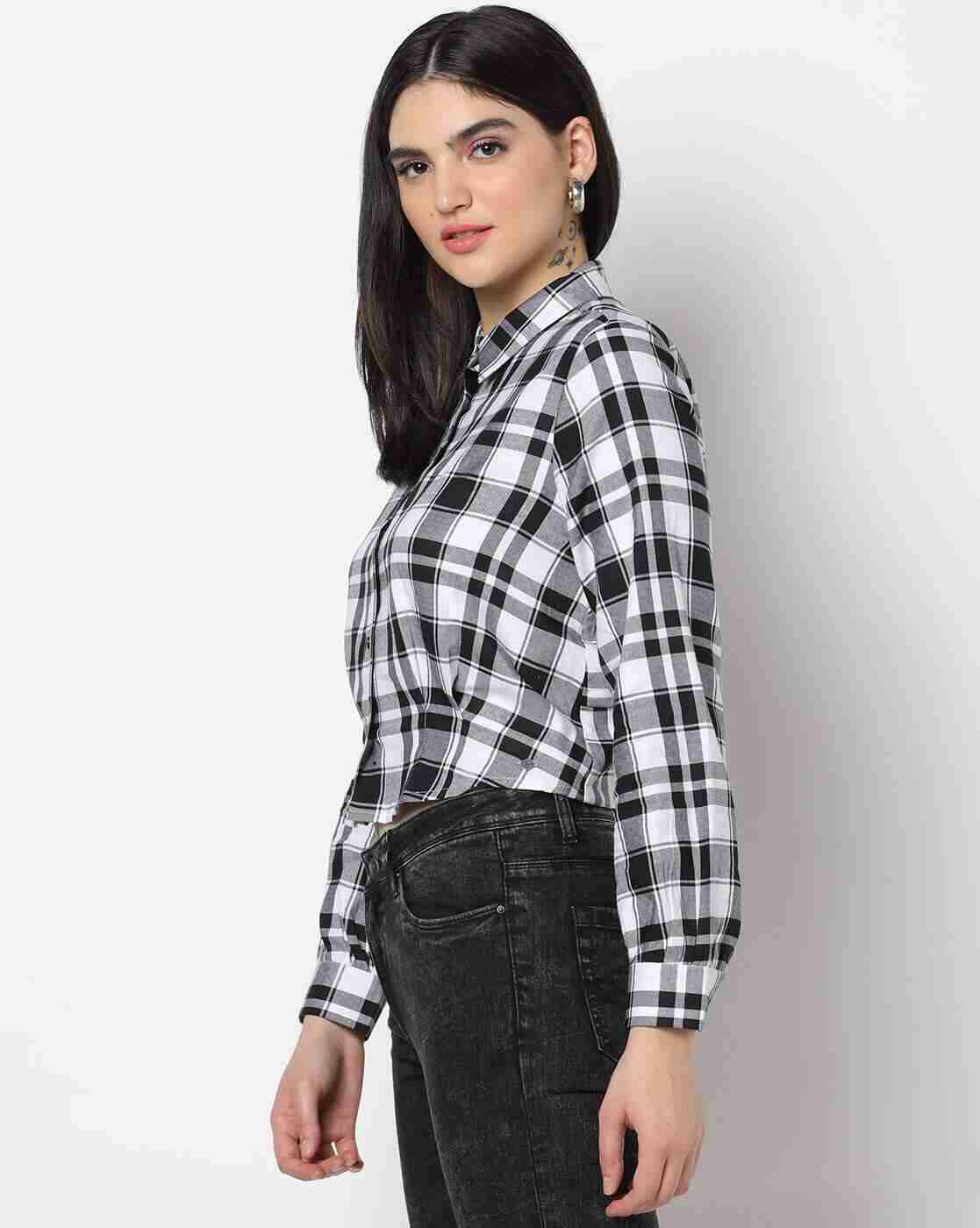 Lee Cooper | Checked Crop Shirt|1