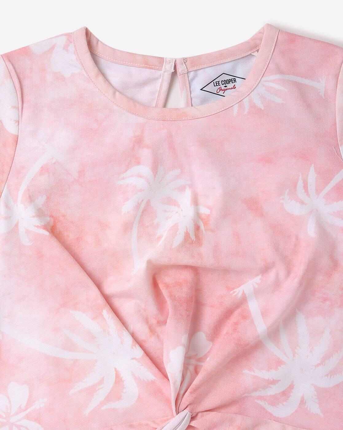 Lee Cooper | Tropical Print Round-Neck T-Shirt|2
