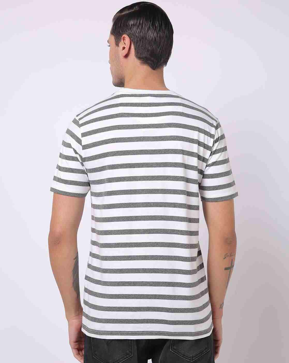 Lee Cooper | Regular Fit Striped Crew-Neck T-Shirt|1
