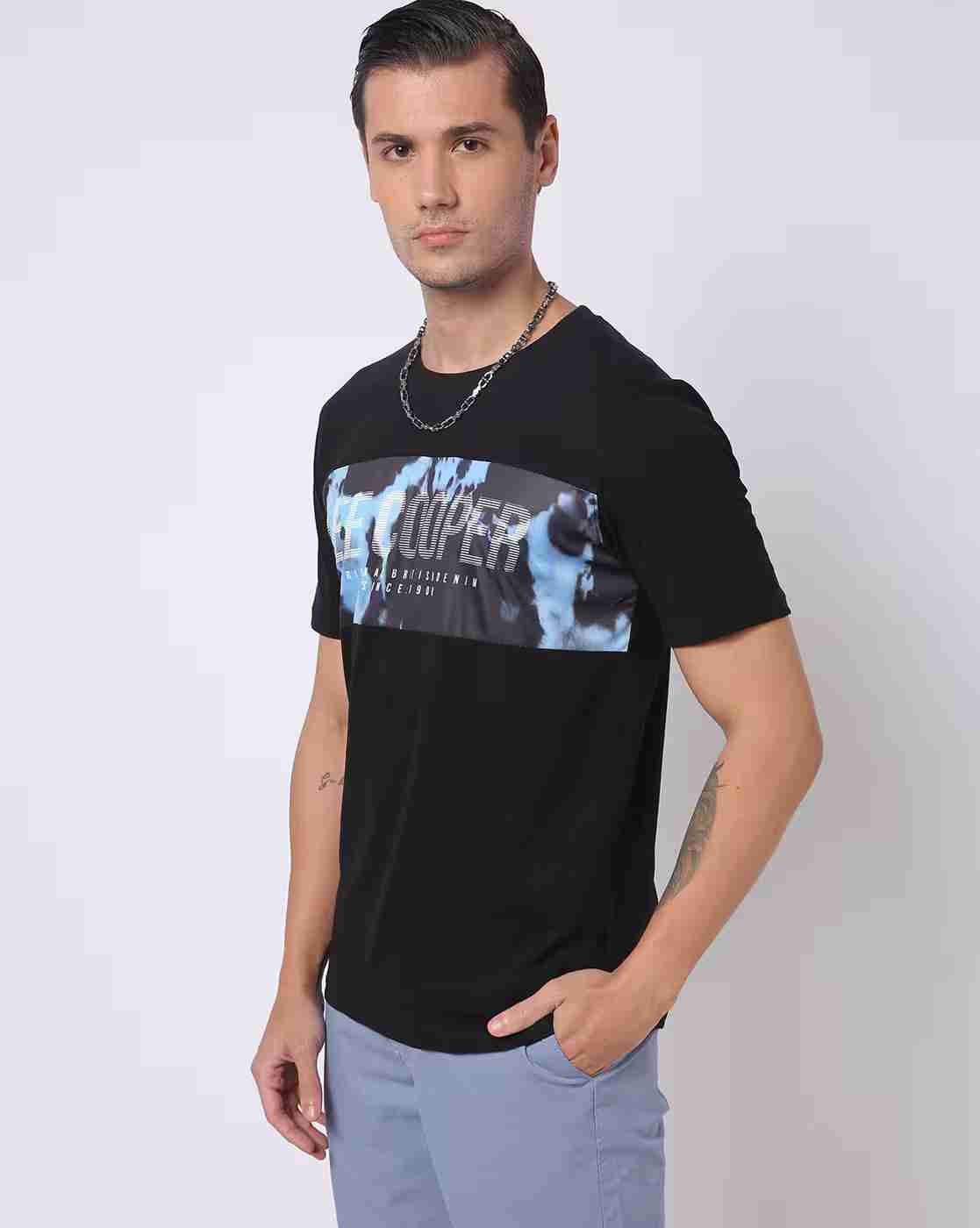 Lee Cooper | Regular Fit Brand Print Crew-Neck T-Shirt|0
