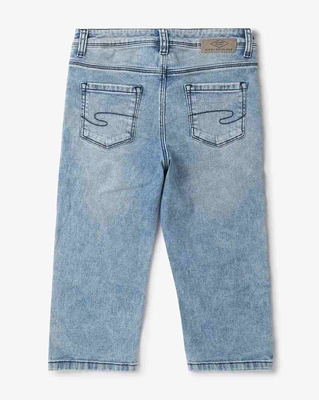 Lee Cooper | Girls Lightly Washed Slim Fit Cut & Sew Jeans|1