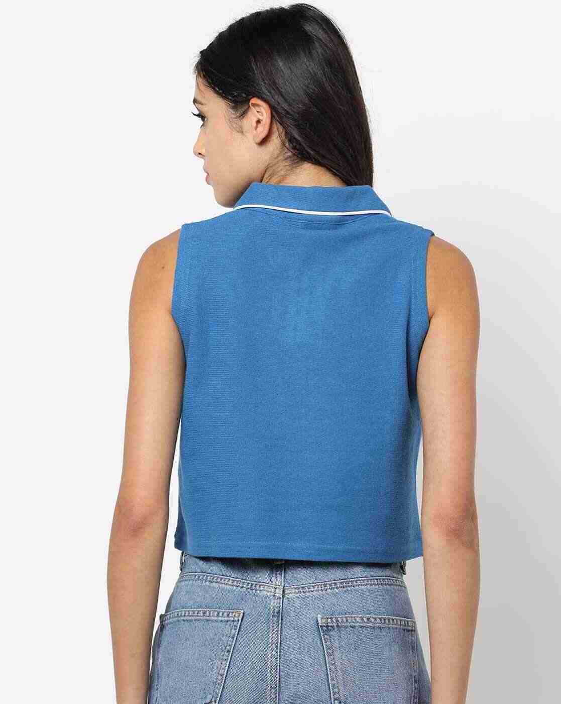 Lee Cooper | Cotton Sleeveless Polo T-Shirt|1