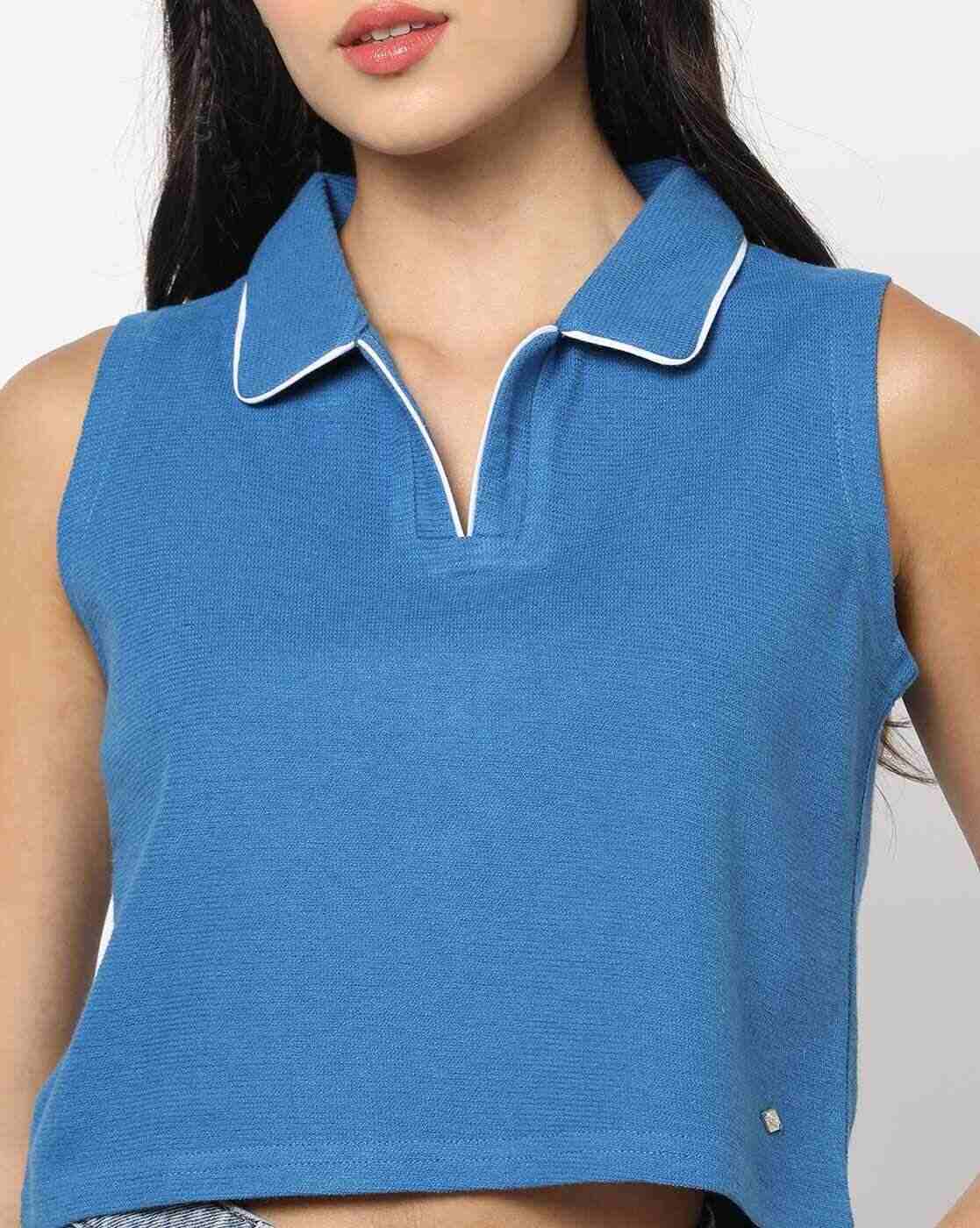 Lee Cooper | Cotton Sleeveless Polo T-Shirt|2