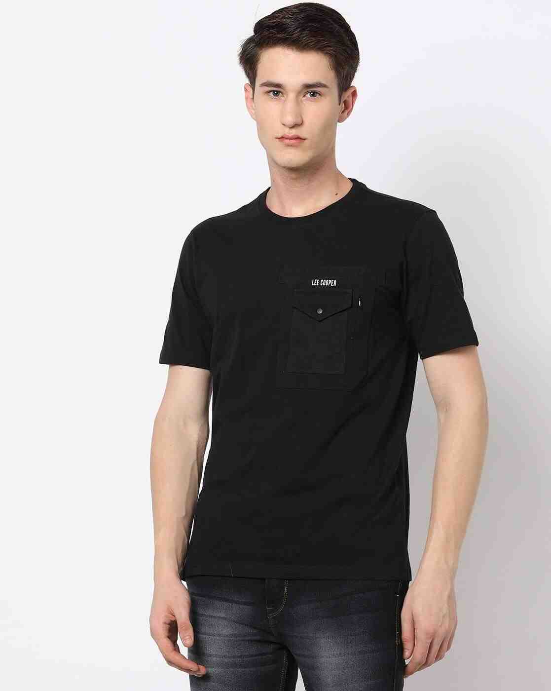 Lee Cooper | Regular Fit Crew-Neck T-Shirt with Flap Pocket|0