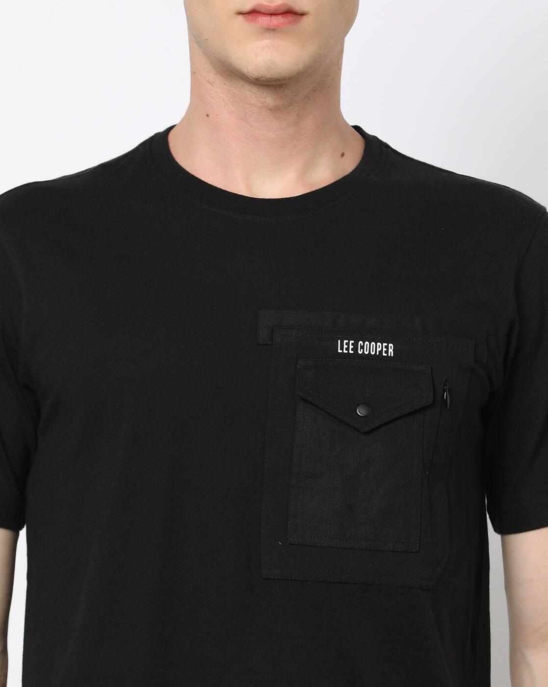 Lee Cooper | Regular Fit Crew-Neck T-Shirt with Flap Pocket|2