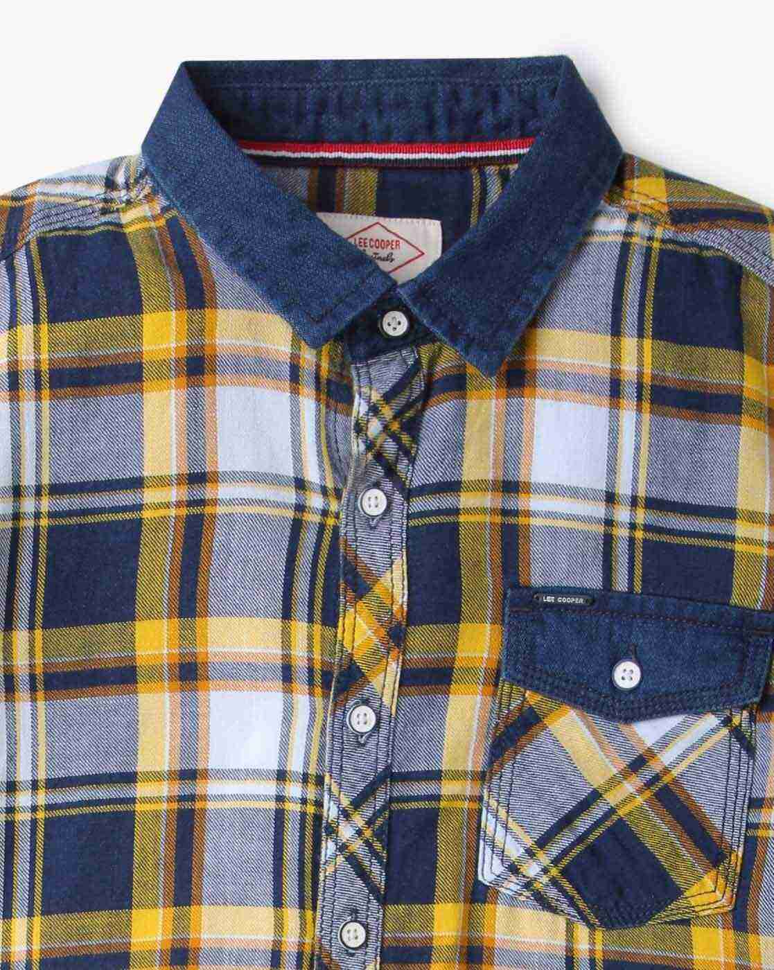 Lee Cooper | Checked Slim Fit Shirt|3